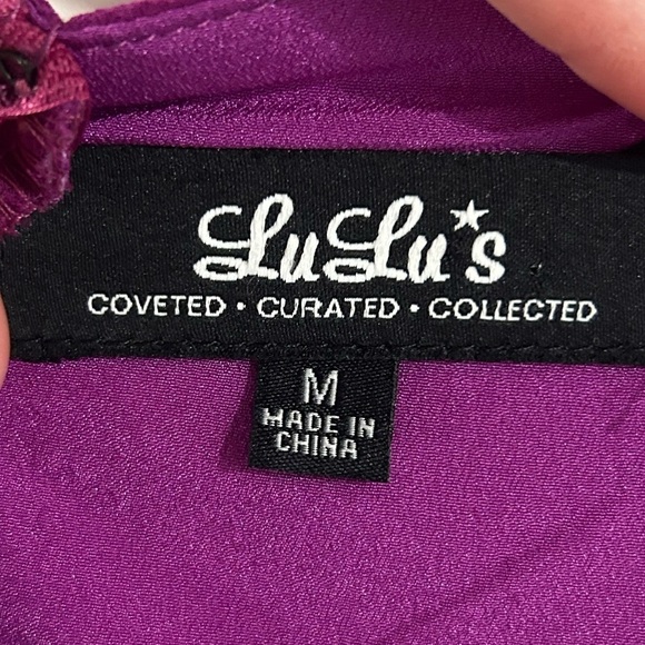 {Lulu’s} Show of Decorum Magenta Purple Maxi Dress - Picture 6 of 6